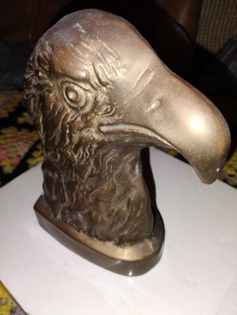 Solid brass Eaglen Head.  Vintage