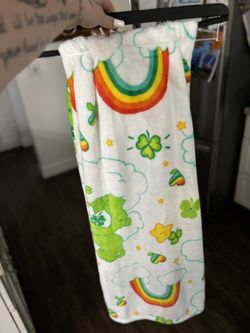 St Patty Carebear throw