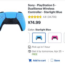 Starlight Blue Playstation 5 Controller 