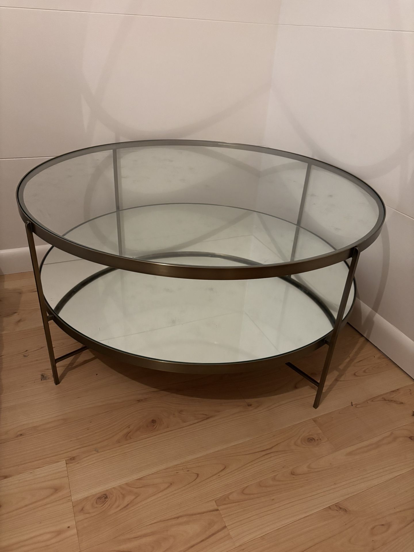 Mid century Brass/glass Coffee Table 