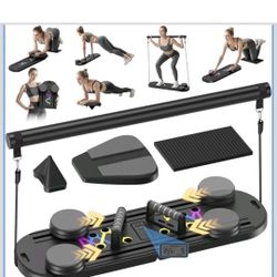 BRAND NEW..Pilates Board, Foldable Pilates Reformer Equipment with Timer, 7-in-1 Multi-P...