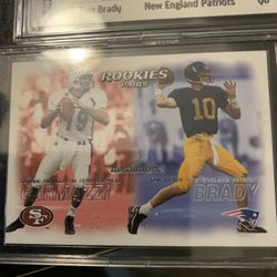 2000 Skybox Dominion Pairs 234 tom Brady And Giovanni Carmazzi Rookie