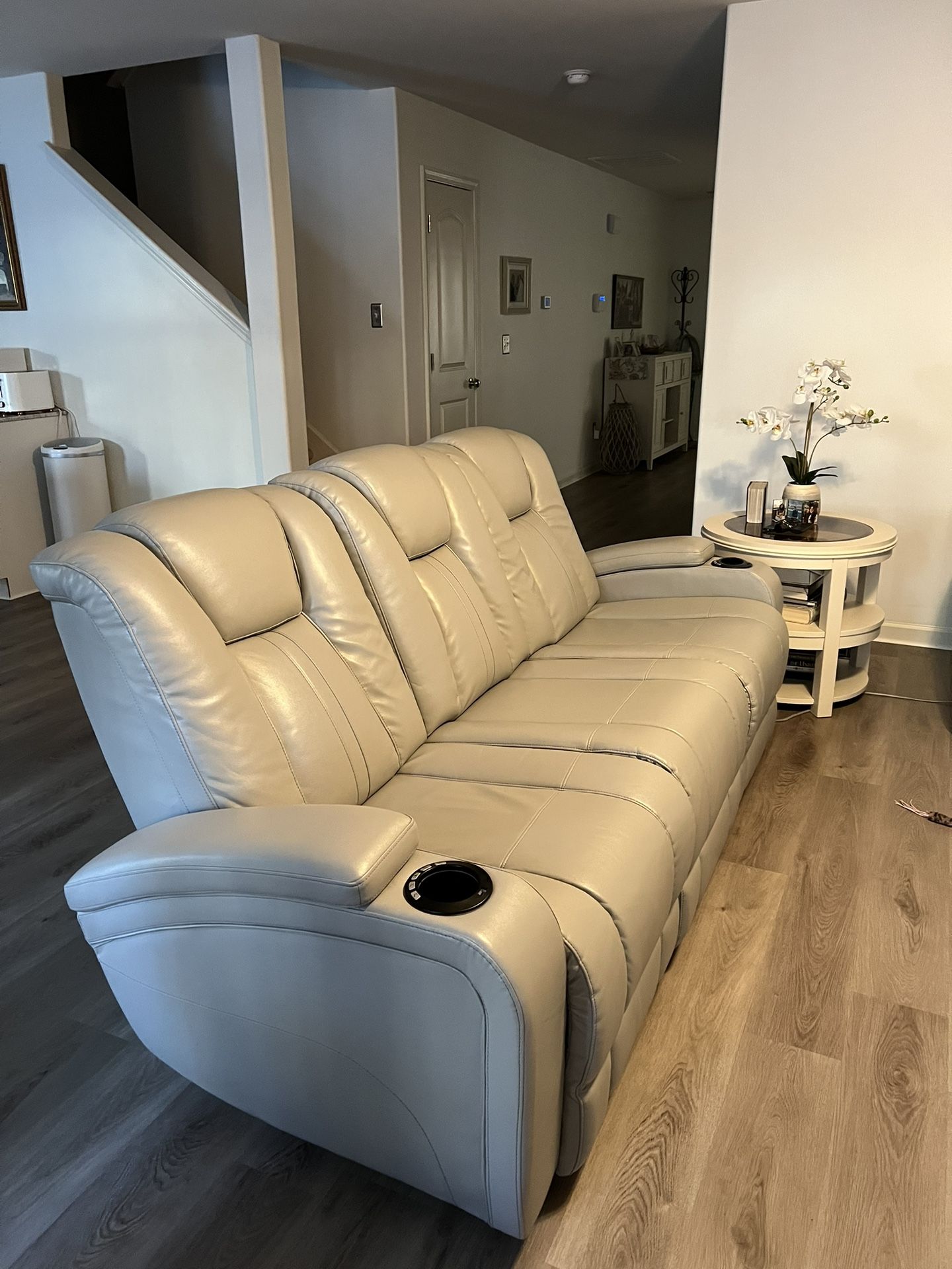  Dual Leather Recliner Sofa 