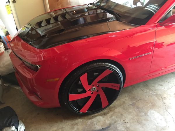 2016 Lu Rims For Custom Red And Black Paint Job On These Custom Red And Black Paint Job On These
