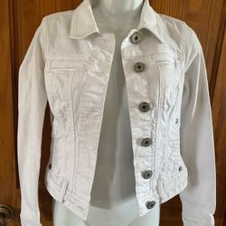 G By Guess White Denim Jacket Womens XS