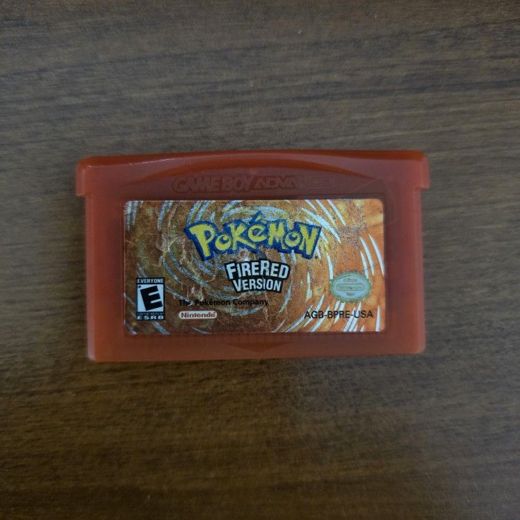 Authentic Pokemon Fire Red Version For GameBoy Advance