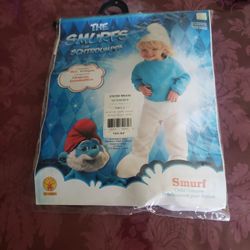 Infant The Smurfs Costume Size 0-6 Months