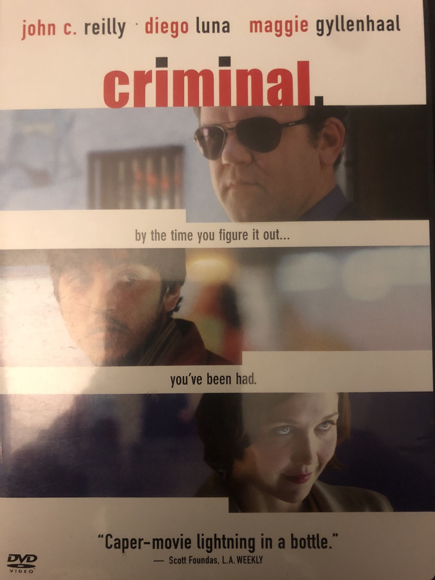 Criminal DVD John Reilly Diego Luna 