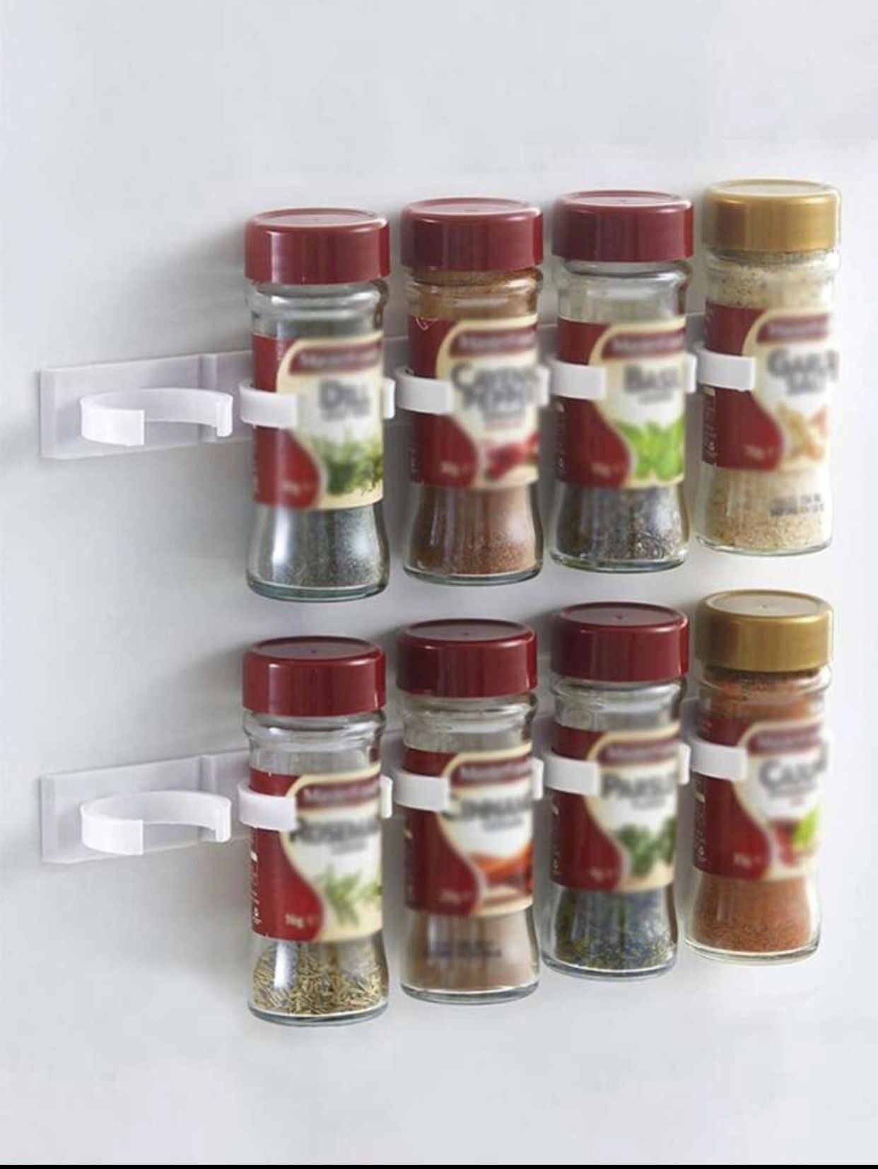 Brand New 4pcs Solid Color Plastic Spice Storage Rack