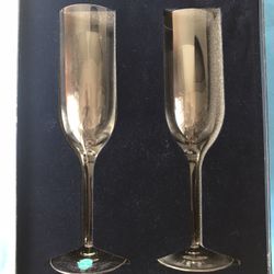 Four(4) Piece New Tiffany 9” Champaign Glasses/ Flutes
