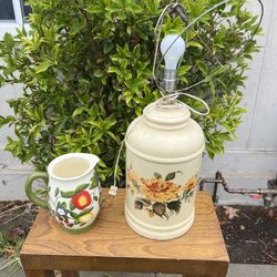 Lamp With Flower Design