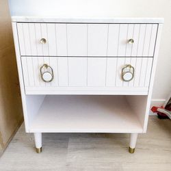 Anthropologie Pink Marcelle Nightstand