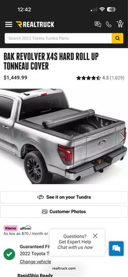 2022 Toyota Tundra 6.5’ Tonneau Cover