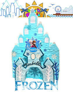 Custom Disney Castle Frozen Piñata Custom Pinatas