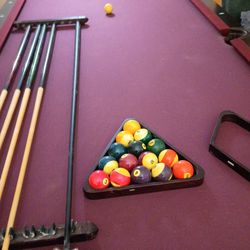 Like new Fisher pool table.