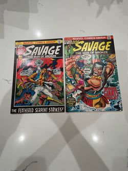 DOC SAVAGE MAN of BRONZE # 2 MARVEL COMICS December 1972 JIM STERANKO COVER ART VG, Spine Ticks, Color Rubbing  Doc Savage #6, VG/FN The Man of Bronze