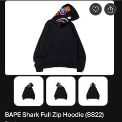 Black Bape Zip Up