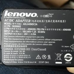 Lenovo Power Cord Adlx45ndc3a $20