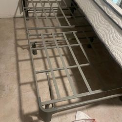 Twin Size Metal Frame & Mattress 