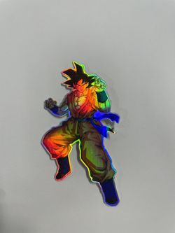 Holographic Goku Sticker