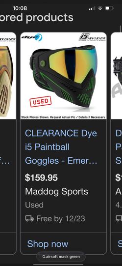 I5 Paintball Googles