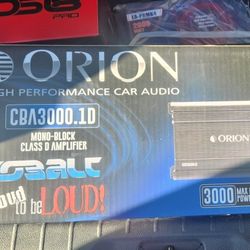 New!! Orion COBALT 3000w 1ch Amplifier 
