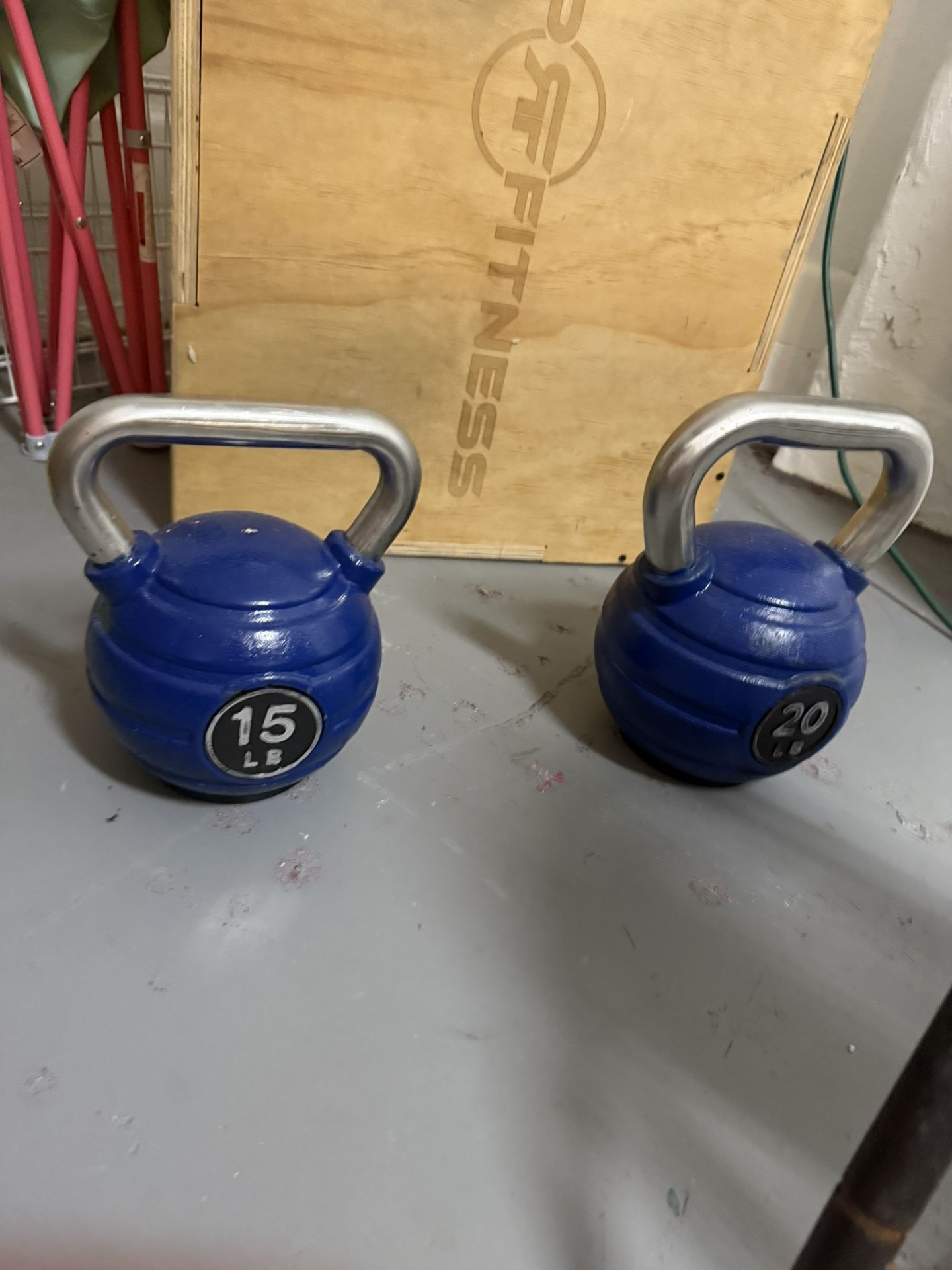 Jump Box And Kettle Balls For Sale 