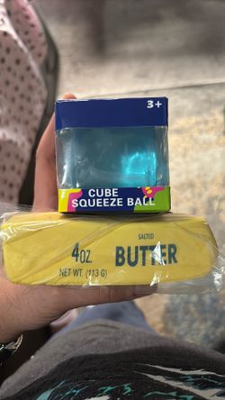New Squishy Cube And Butter Stick Stress Toy
