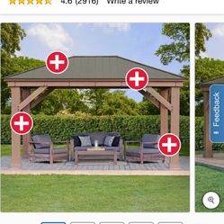 Yardistry 12' x 16' Gazebo