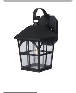 Honeywell 800 Lumen Decorative Wall Lantern with LED Vintage Filament Bulb