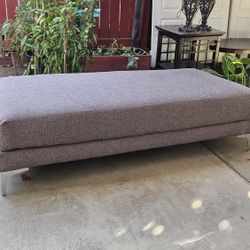 Gray Large Ottoman 