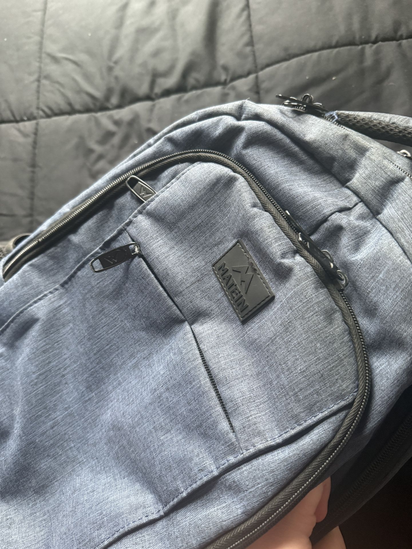 Matein Blue Backpack — with laptop compartment. Fantastic Condition
