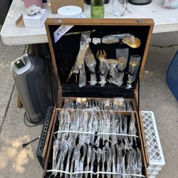 Gold Plated Flatware/ Cutlery/ BreadMaker. Pasta Maker And Juicer Brand new