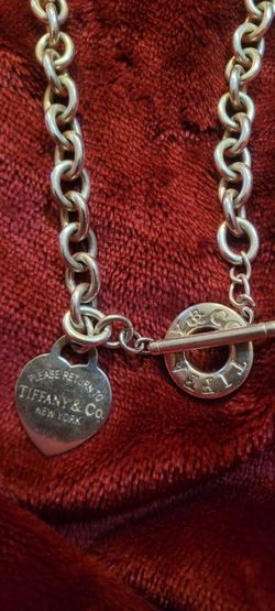 Sterling Silver Tiffany and Co.   Necklace  .