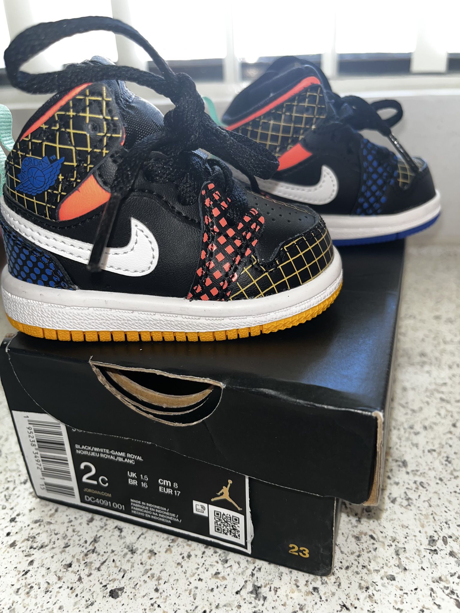 Jordan 1 Mid “Multi Grid” 2C Toddler