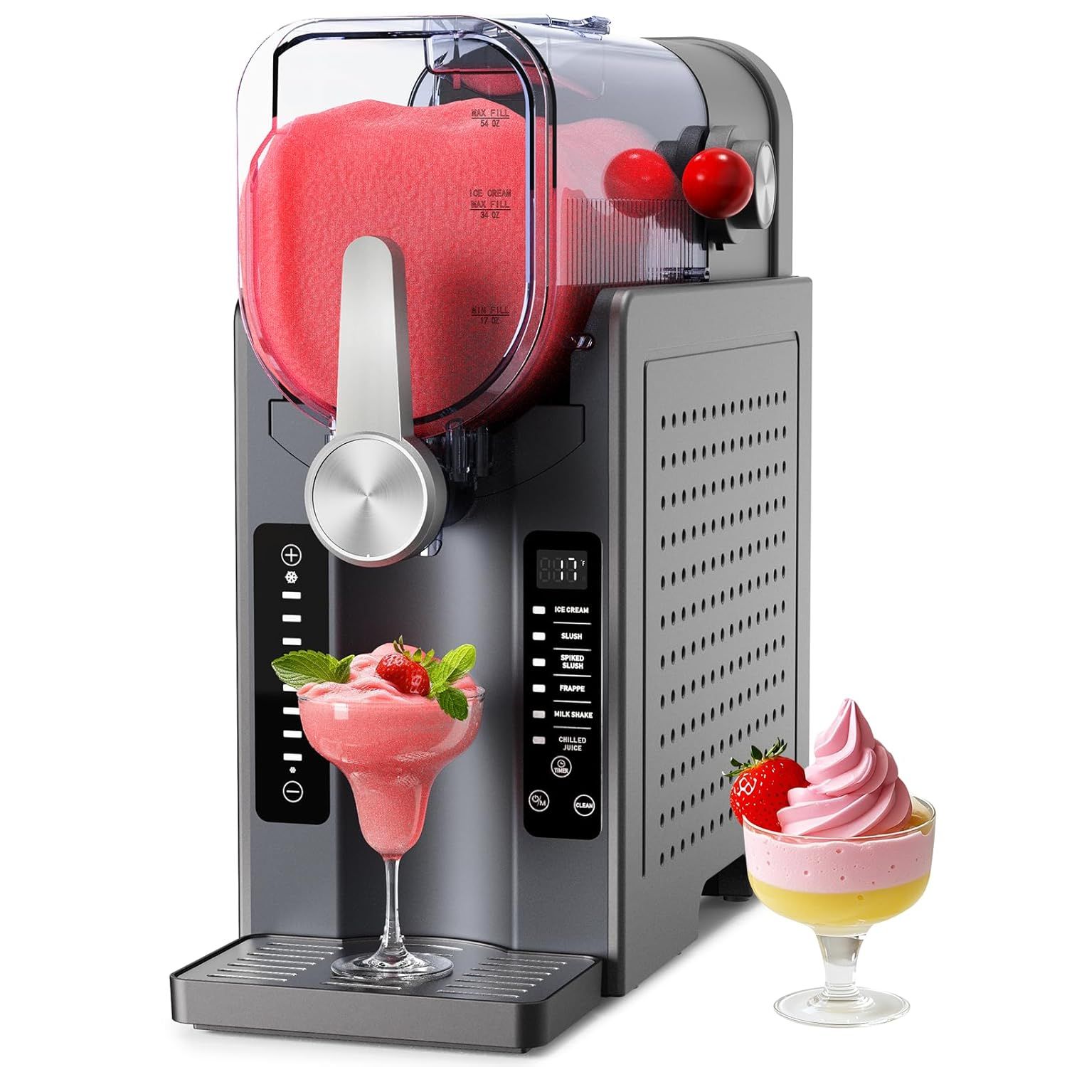 Slushie Machine No Ice Needed,Soft Serve Ice Cream Machine