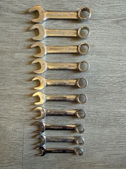 Snap-On Stubby Metric Wrenches 19-10mm