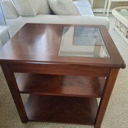 End Table With Glass