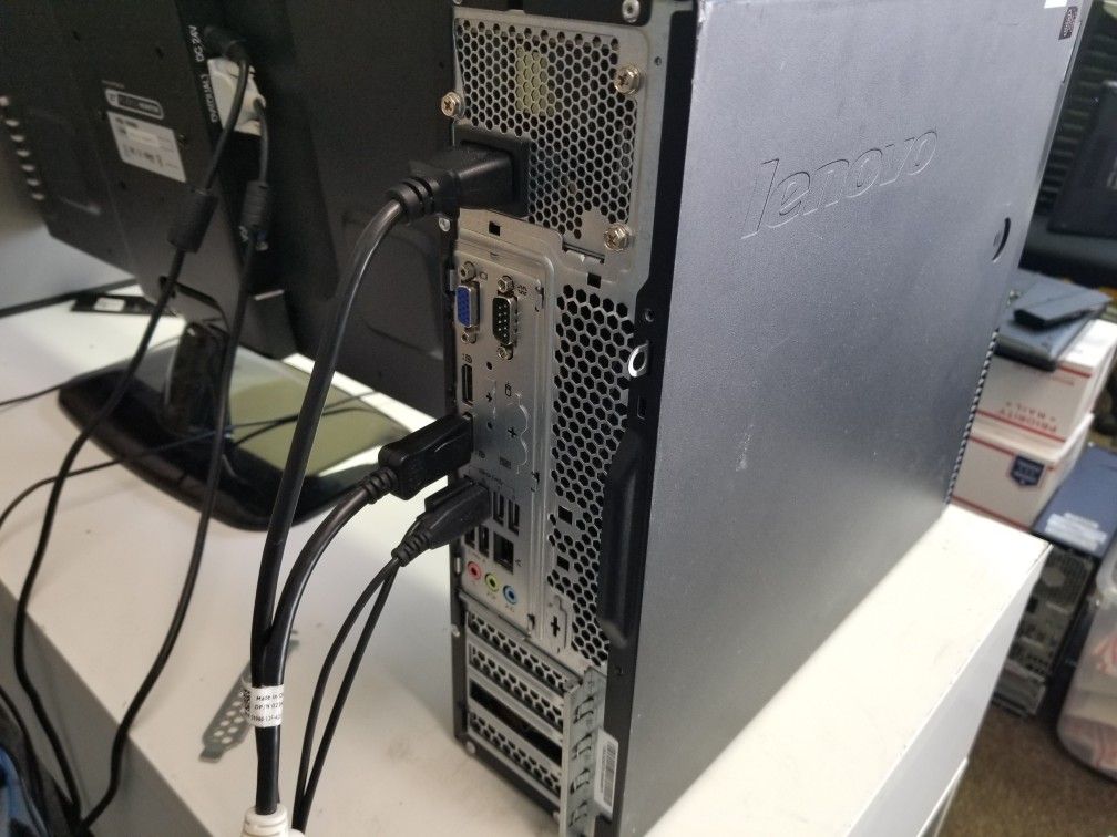 IBM THINKCENTER DESKTOP WITH 24' MONITOR COMPLETE SET ( INV. D1008N )

