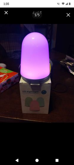 Led light changing night light $6