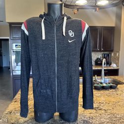 Nike Distressed Ohio State Buckeyes Sweatshirt Hoodie Block O Gray Mens SZ L
