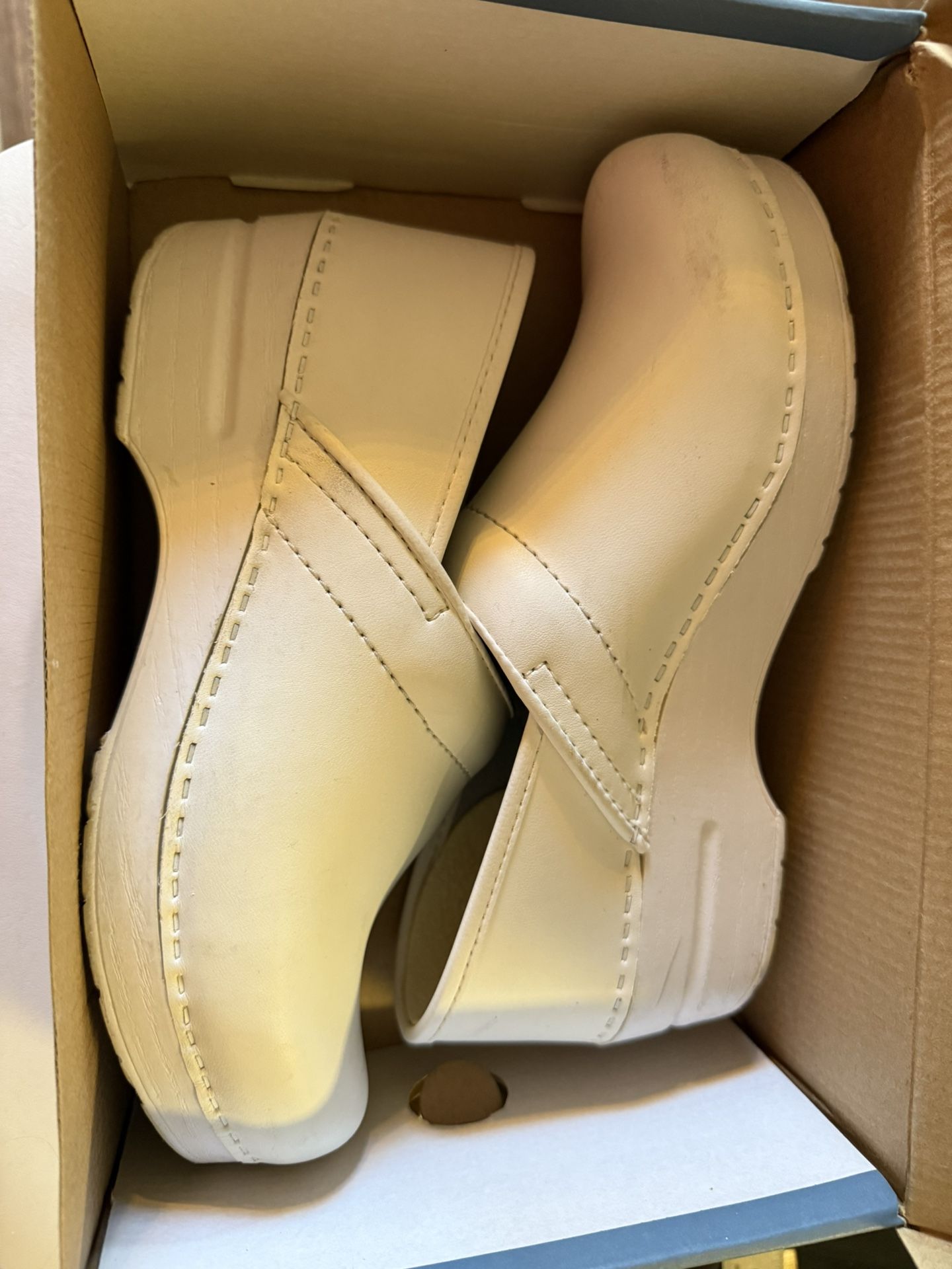 White Dansko Nursing Shoes