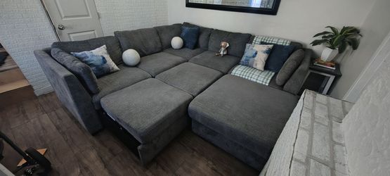 Premium L-Shaped Sleeper Sectional Sofa