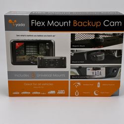 Yada Flex Mount Backup Cam – Digital Wireless 5” Screen – 3 Mount – Weatherproof