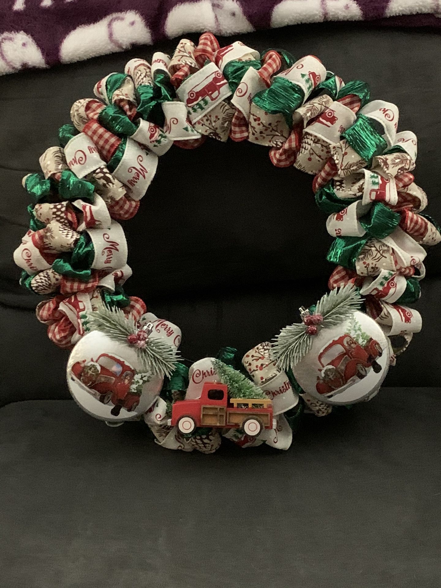 Red Truck Wreath