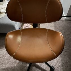 Seeger Faux Leather Task Armless Chair