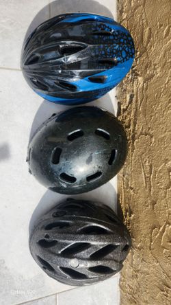 3  bike helmets