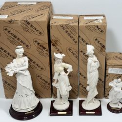 4pc Vintage Florence Guiseppe Armani Figurine Lot