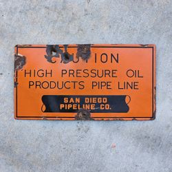 Vintage porcelain sign.