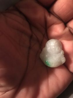 Green Buddha jade pendant